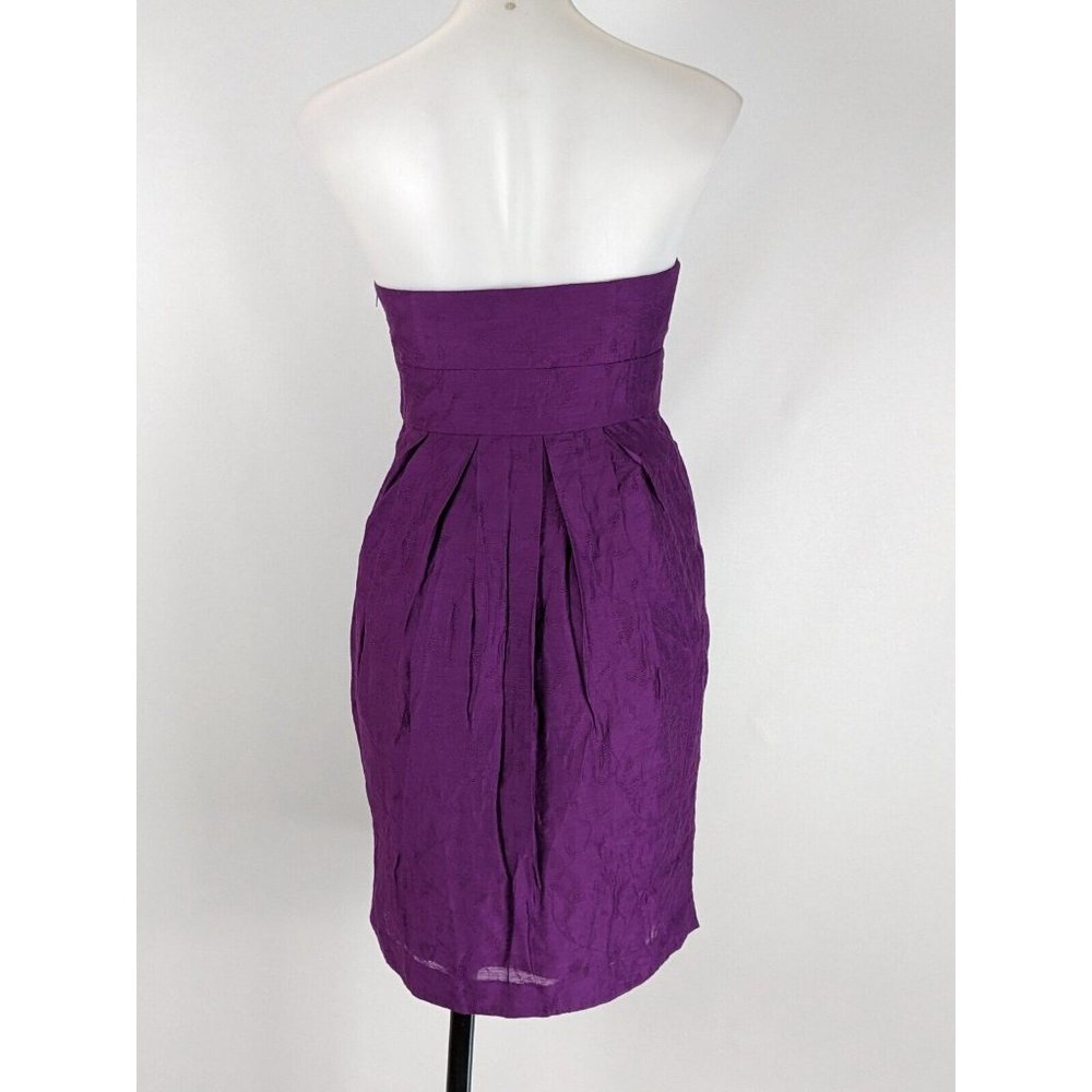 Wayne By Wayne Cooper Womens Dress Size 10 Purple Lined Strapless A-Line NEW - Picture 3 of 8